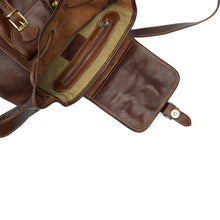 Load image into Gallery viewer, the inside of a leather backpack pelletteria italiana 