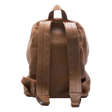 Load image into Gallery viewer, back of the leather backpack, pelletteria italiana