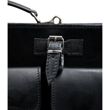 Load image into Gallery viewer, details of a leather briefcase, pelletteria italiana