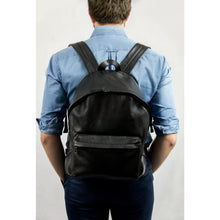 Load image into Gallery viewer, Pelletteria Italiana, Model wearing Italian leather backpack for women and men